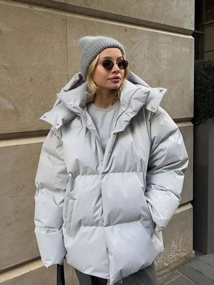 Jana – Chaqueta corta acolchada con capucha