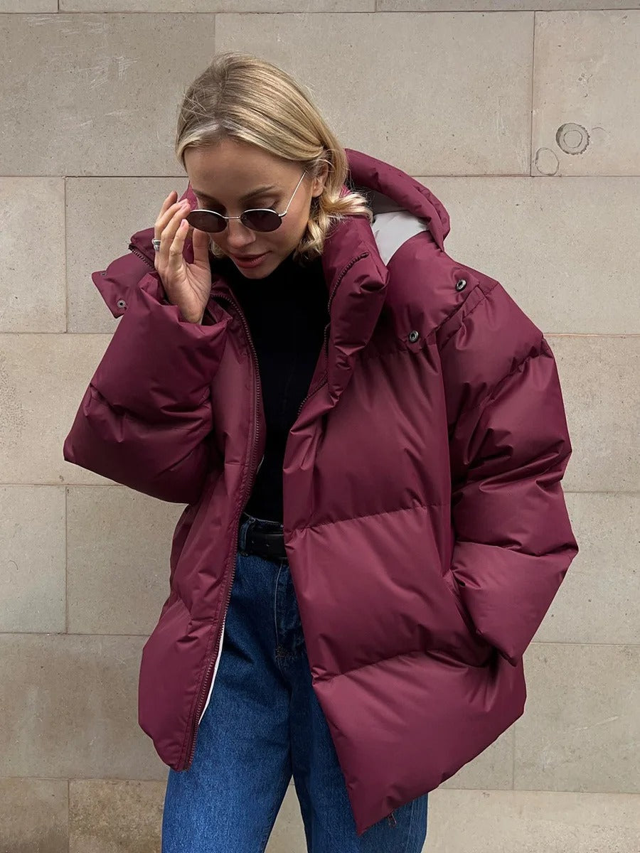 Jana – Chaqueta corta acolchada con capucha