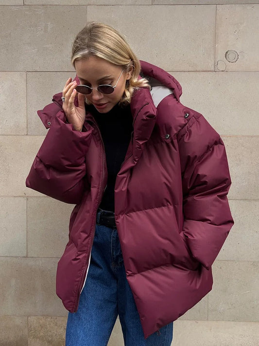 Jana – Chaqueta corta acolchada con capucha