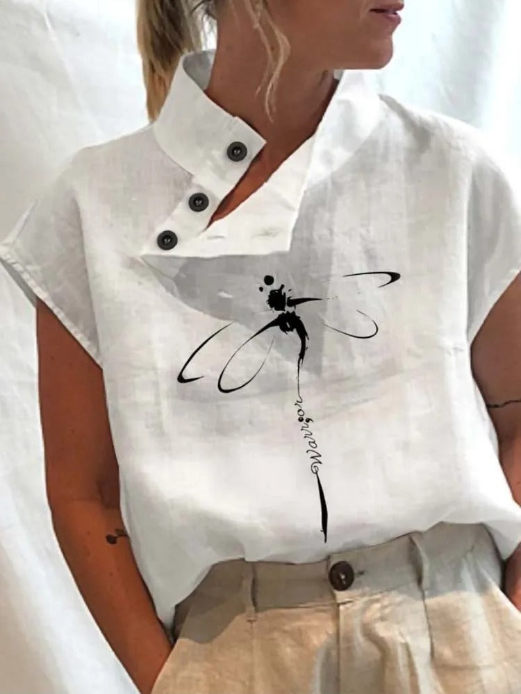 Anna – Blusa Cómoda con Estampado