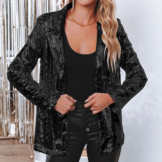 Cora – Elegante Blazer de Lentejuelas