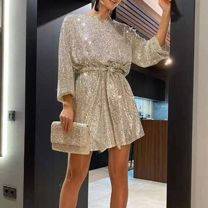 Kyno – Fluido Mini Vestido de Fiesta