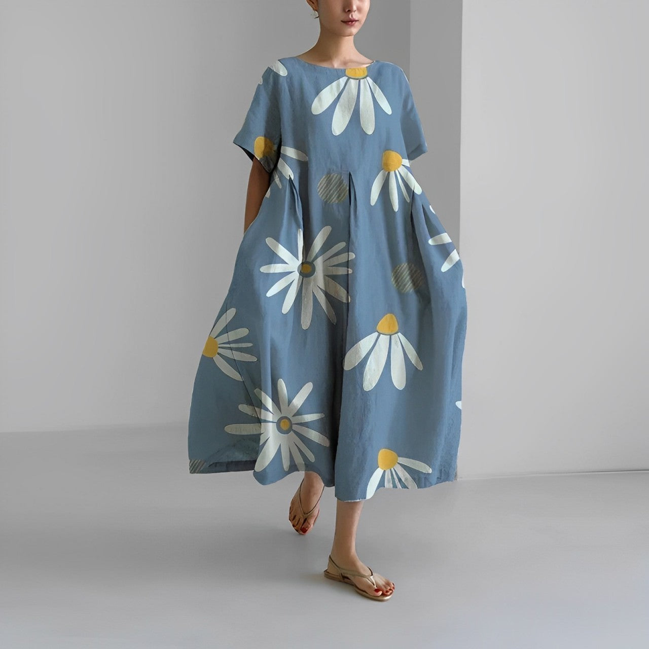 Ronja – Vestido Suelto Impreso