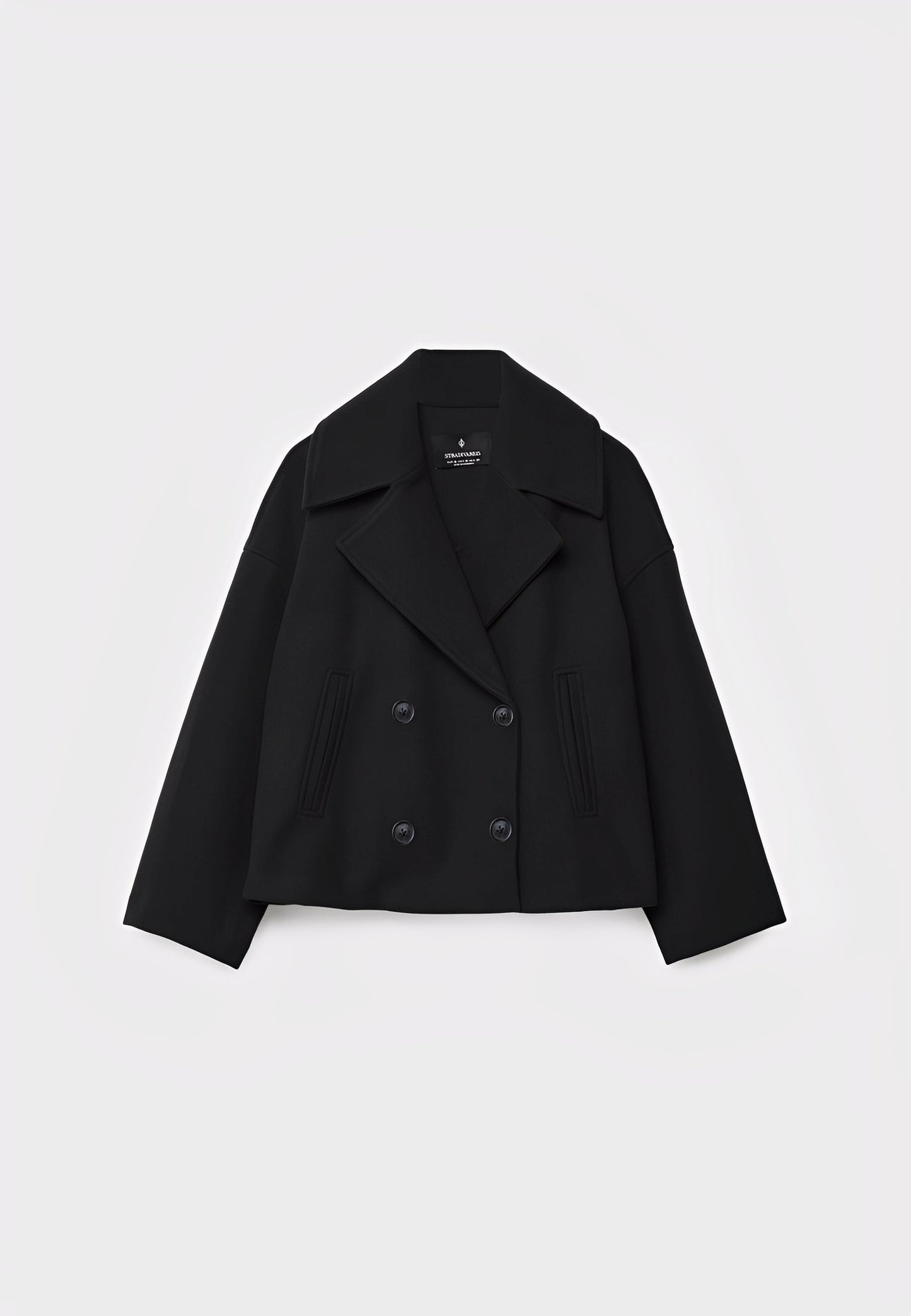 Claire – Elegante Chaqueta Corta con Doble Botonadura