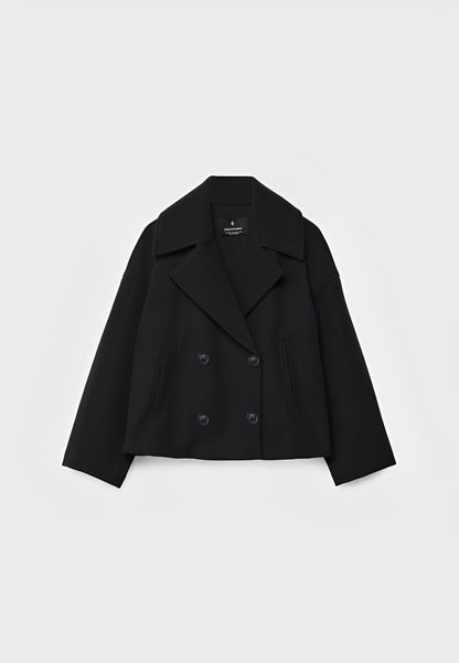 Claire – Elegante Chaqueta Corta con Doble Botonadura